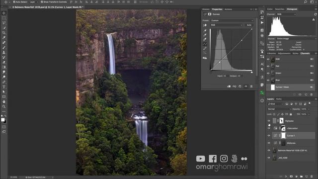 Belmore Waterfall - Photoshop Editing Timelapse смотреть онлайн