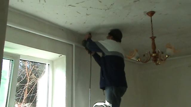 Демонтаж отопления. Штукатурка стен. Как навести раствор для штукатурки стен. смотреть онлайн