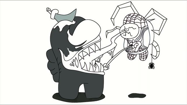 Spiderman and Venom coloring page|Speed coloring|раскраска Человек-паук и Веном|раскраска скорости| смотреть онлайн