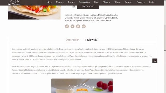 Bootstrap 3 HTML Template for Restaurants & Coffee Shop - Lavie - Site Templates Download смотреть онлайн