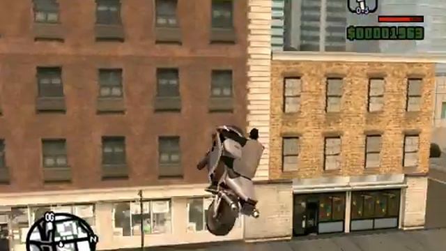 GTA San Andreas-ТРЮКИ НА МОТОЦИКЛЕ 1ЧАСТЬ смотреть онлайн