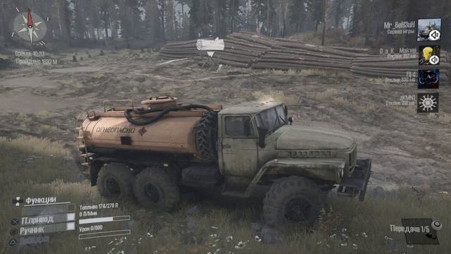 MudRunner на PS4  Часть1-я (Только Купил) Первый Обзор