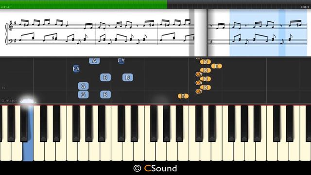 ANGRY BIRDS THEME Slow Piano 50% Speed Tutorial смотреть онлайн