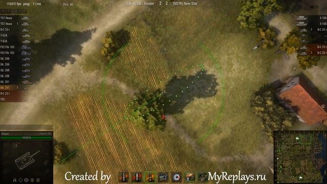 WOT: Fisherman's Bay - Object 261 - 1 frag смотреть онлайн