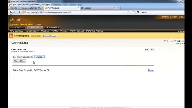 Processing PCAP files with Solarwinds Orion and the NetFort DPI engine смотреть онлайн