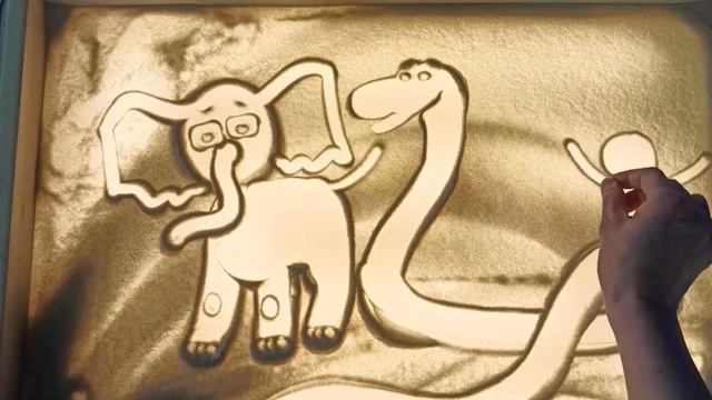 Григорий Остер «Как лечить удава» (в технике песочного рисования) смотреть онлайн