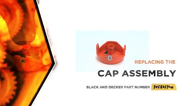 Black And Decker Trimmer Repair - Replacing The Spool Cap (Black And Decker Part # 90583594N)