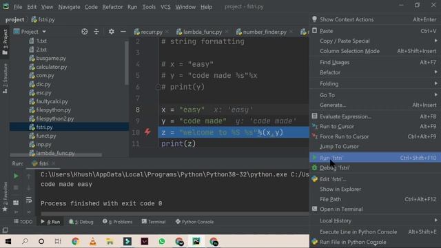F-String | Python Tutorials for Beginners in Hindi | Part - 43 | #Python | #CodeMadeEasy смотреть онлайн