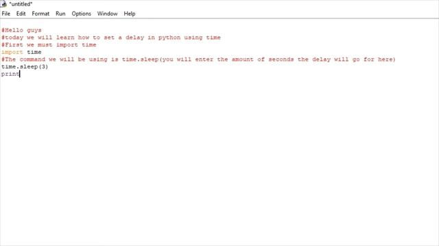 How to make a delay in python смотреть онлайн