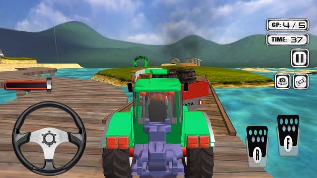 Tractor Pull Heavy Transport - Truck Tow Transporter Vehicles Tractor Pulling Sim - Android GamePla смотреть онлайн