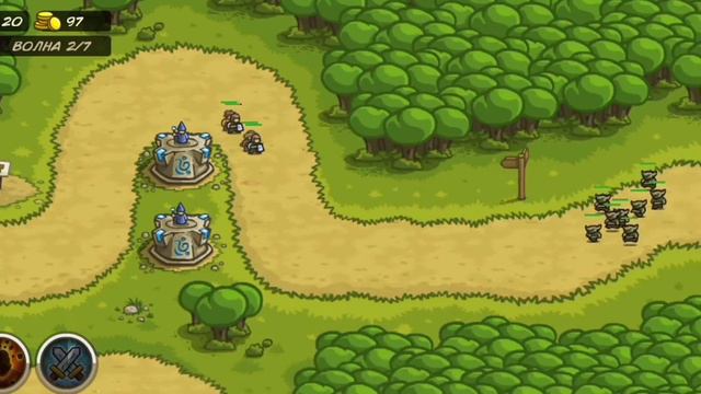 Прохождение Kingdom Rush на лёгком уровне сложности смотреть онлайн