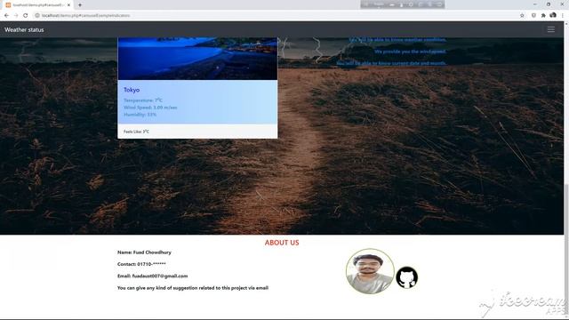 Weather update website made with html.css,bootstrap and php смотреть онлайн