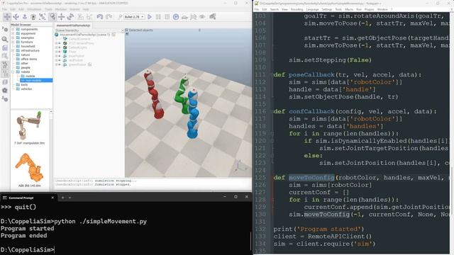 CoppeliaSim Robot Simulator: Enhanced Python Integration смотреть онлайн