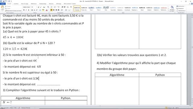 Algorithmes et Python - Le SI смотреть онлайн