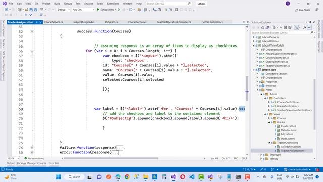 Creating a dynamic check box based on selected SelectList value in ASP.NET CORE смотреть онлайн
