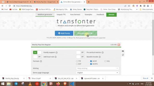 How add fonts in HTML / CSS offline To Website смотреть онлайн