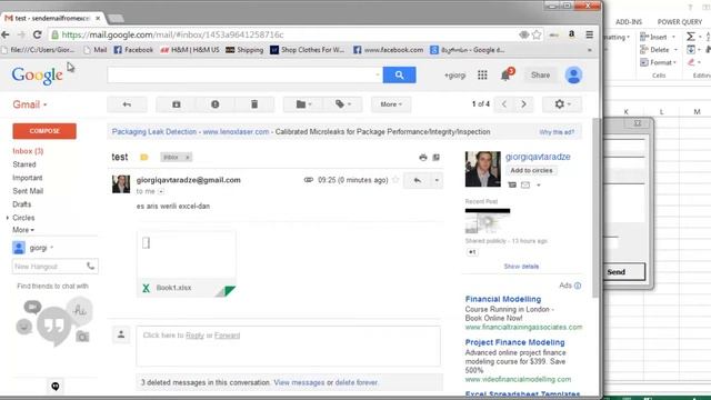 Send Email From Excel to Gmail (VBA & Userform) смотреть онлайн