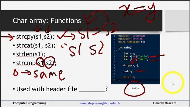 Char Arrays and Strings - Part 2 (Char Array Functions and Issues) смотреть онлайн