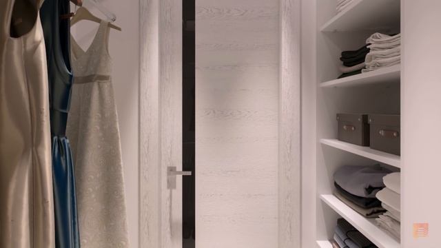 Дизайн интерьера трехкомнатной квартиры в стиле минимализм, ЖК «Небо Москвы», 110 кв.м. смотреть онлайн