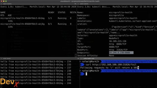 #DevX Tip: #5 : MicroProfile Health API and Kubernetes смотреть онлайн