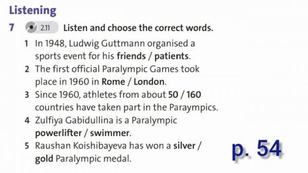 English Plus 8. Module 4. REVIEW Unit 4 Ex 7 p. 54