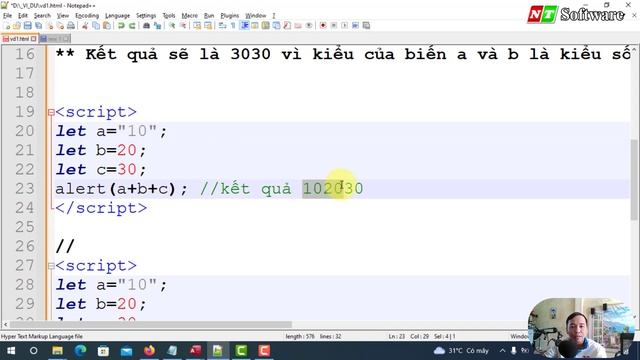 Kiểu biến trong Javascript | Học javascript trong 30 phút | NT Software смотреть онлайн