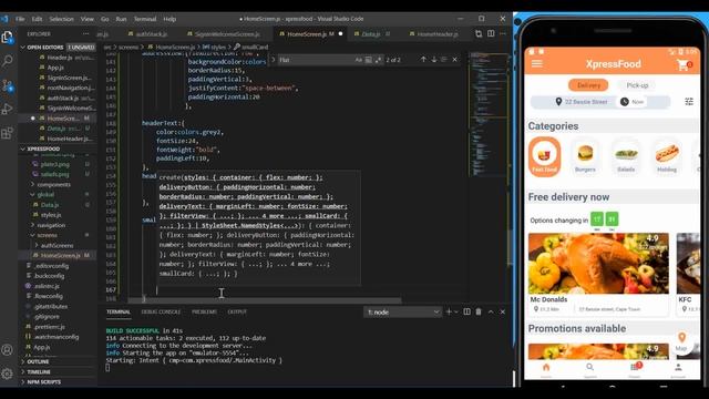 Food Delivery App - React Native And Firebase : #9 Cards смотреть онлайн
