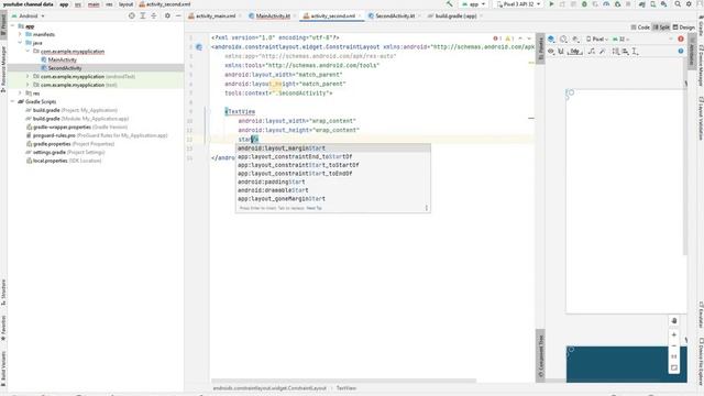How to Open a New Activity With a Button in Android Studio Kotlin смотреть онлайн
