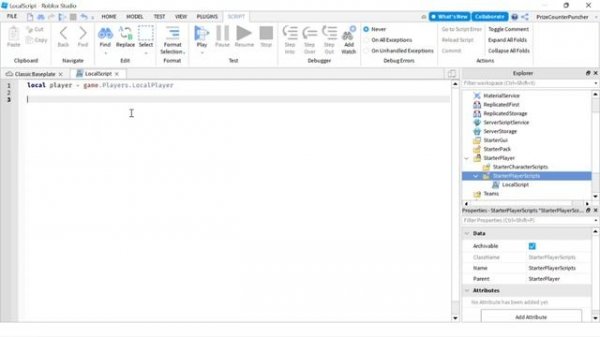 How to Get Local Player (LocalPlayer) in Roblox (Roblox Studio Tutorial Beginners Series)(B023)
