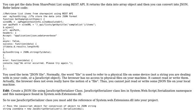 Sharepoint: How to Convert SharePoint list Data to JSON Format? (2 Solutions!!) смотреть онлайн