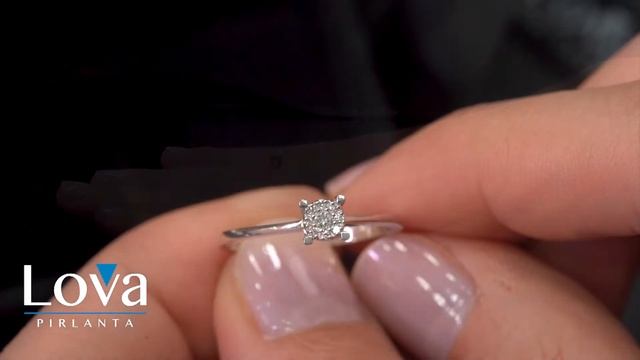 Lova Pırlanta - 0,30 Karat Tektaş Görünümlü Pırlanta Yüzük - 1020165 смотреть онлайн