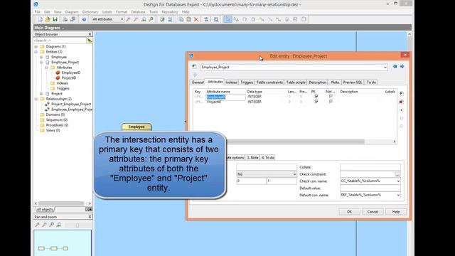 Creating a many-to-many relationship - DeZign for Databases смотреть онлайн