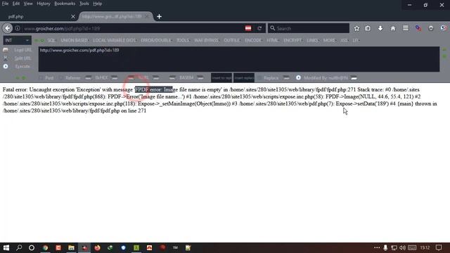 SQLi when PDF Download Page Already Fatal Error смотреть онлайн