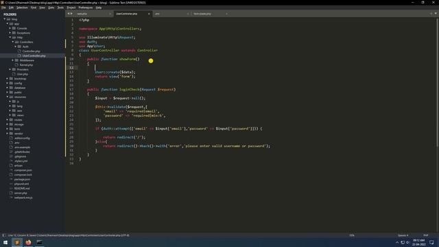Laravel Login Logout | Laravel authentication | Laravel auth | Laravel session | Laravel auth syste смотреть онлайн