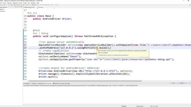 Appium Tutorial 8: How to start and stop Appium Server programmatically? смотреть онлайн