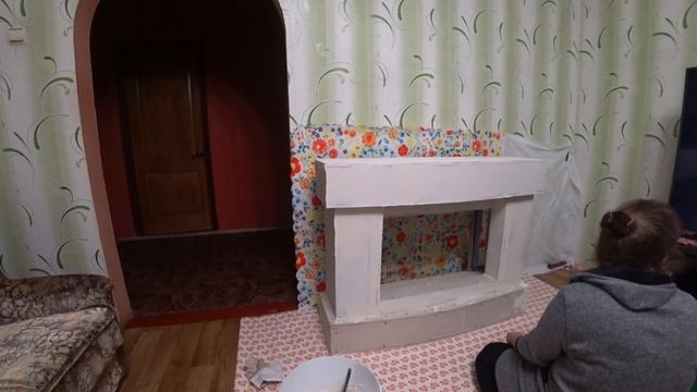 Декоративный камин. Как сделать декоративный камин своими руками. Камин с телевизором внутри. ч.2 смотреть онлайн