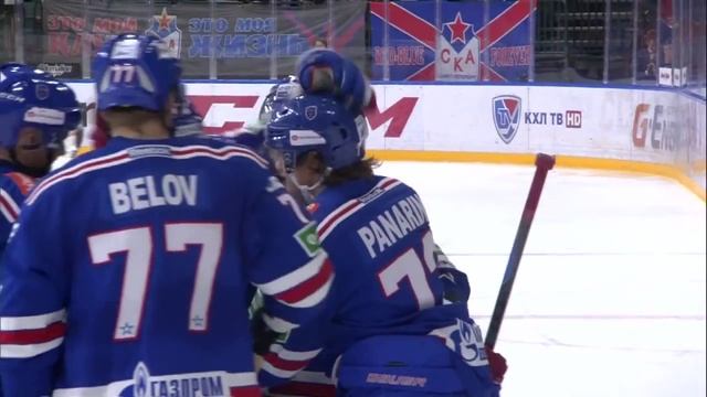 Хет-трик Артемия Панарина в ворота "Слована" / Panarin scores his 2nd career hat-trick смотреть онлайн