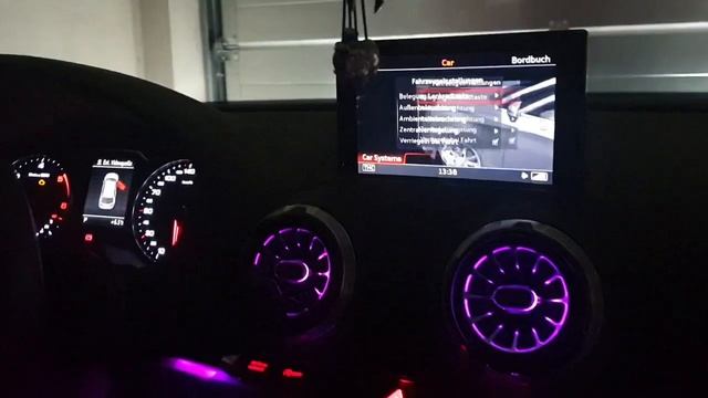 Audi A3 8V RGB Ambientebeleuchtung ????? Steuerung über MMi ? смотреть онлайн