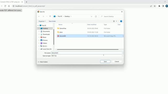 Convert HTML to PDF using JavaScript смотреть онлайн