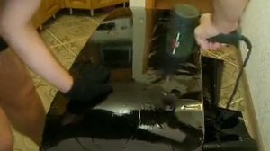 Тонирование заднего стекла ВАЗ 2101-07.Формовка пленки