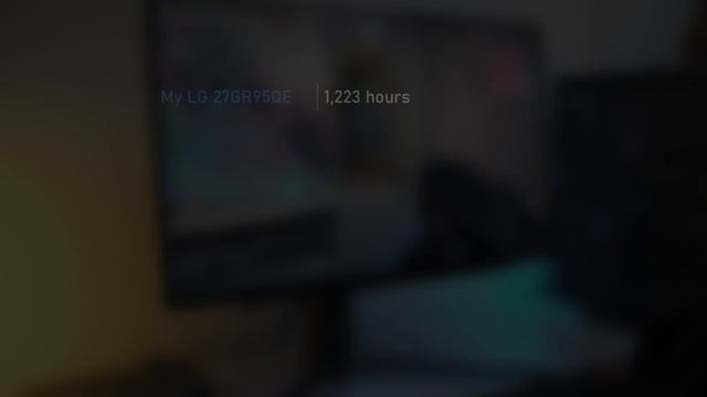 I used my OLED monitor for 1,223 hours смотреть онлайн