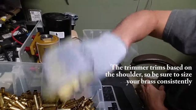 Trimming 300 BLK Brass With A Giraud Power Trimmer