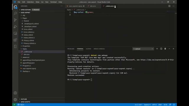 SCSS in ASP.NET смотреть онлайн