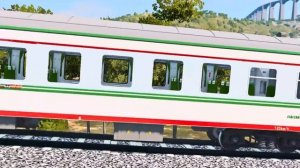 TRAIN TO HELL │ Epic Train Chase and Crash - BeamNG.Drive