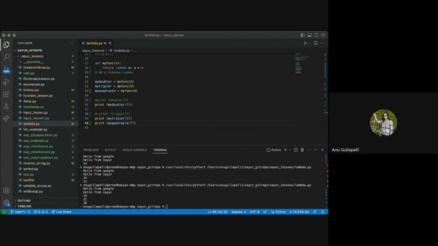 Dictionary Lambda functions смотреть онлайн