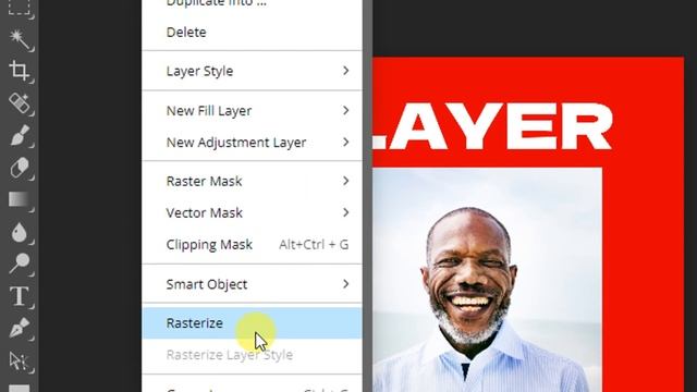 How To Rasterize A Layer In PhotoPea | Photopea Tutorial