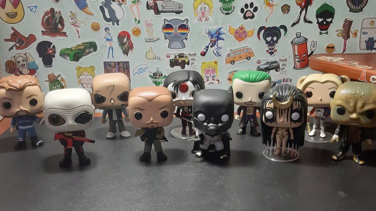 Фигурки по ОТРЯДУ САМОУБИЙЦ от Funko! смотреть онлайн