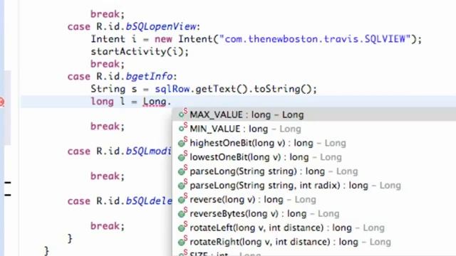 Android Application Development Tutorial 121 Setting up more SQLite methods YouTube смотреть онлайн