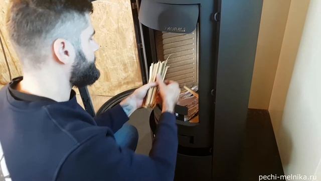 Thorma Andorra в каркасном доме. Растопка печи с одной спички смотреть онлайн