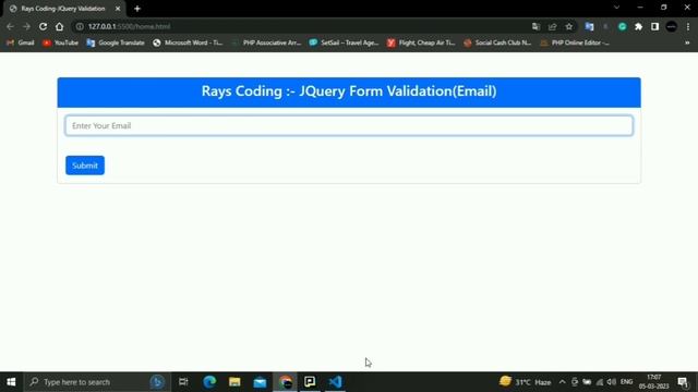 Email Validation In jQuery Email Validation смотреть онлайн